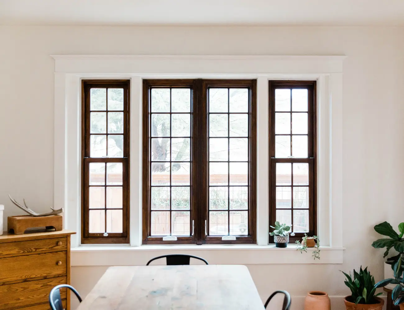 Double track aluminium sliding window in residential home Pune